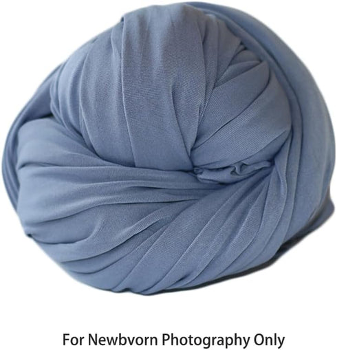 Zeroest Newborn Photography Stretch Wrap Boy Girl Baby Wraps Photography Props Baby Photo Prop Stretch Blanket for Baby (Blue)...